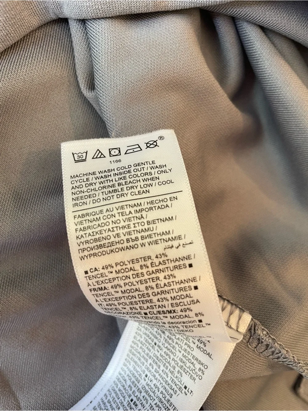 Athleta Light Blue Gray Crewneck Sweatshirt - Picture 6 of 6